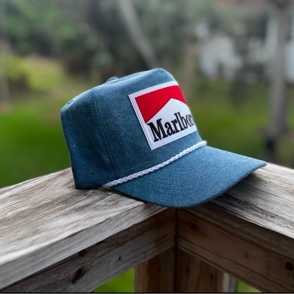Blue Wash Marlboro Cap - Picture 2 of 3